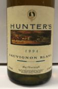 Eleven bottles Hunter's Marlborough Sauvignon Blanc 1995 and nine bottles 1994