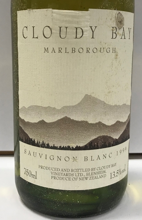 Eighteen bottles Cloudy Bay Marlborough Sauvignon Blanc 1999