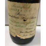 One bottle Berisford Solera 1914 Rare Amontillado Fino Sherry "Drawn from our splendid Solera