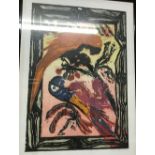 AFTER MICHAEL ROTHENSTEIN "Macaws", colour print, limited edition No'd.