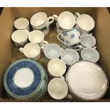 A Villeroy & Boch set of six "Niaf" design cups and saucers,
