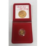 An Elizabeth II gold proof half sovereign, 1980,