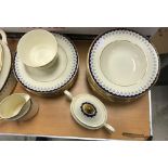 A Minton "Consort" part dinner service to include two tureens, ten dinner plates,