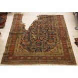 Three Caucasian carpet fragments, 270 cm x 85 cm,