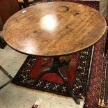 A George III mahogany tea table,