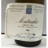 Eight bottles Montrachet Grand Cru Olivier Leflaive 1991 CONDITION REPORTS Levels