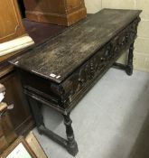 An oak dresser in the 17th Century style,