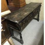 An oak dresser in the 17th Century style,