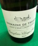 Twenty-four bottles Domaine de Thulon Beaujolais Villages Blanc 2017 Famille Jambon