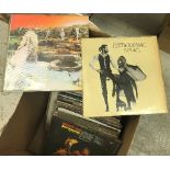 Two boxes of LPs to include Jimi Hendrix "What'd I Say".