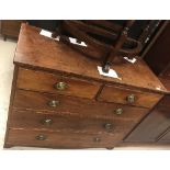 A 19th Century mahogany chest,