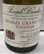 Seven bottles Chablis Grand Cru "Les Clos" William Fevre 1990,