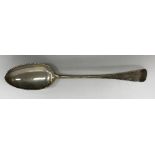 A Victorian silver "Old English" pattern serving spoon (by George Maudsley Jackson and David