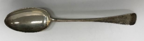 A Victorian silver "Old English" pattern serving spoon (by George Maudsley Jackson and David