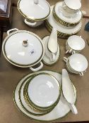 A Wedgwood "Chester" pattern part dinner service comprising two lidded tureens,