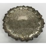 A William IV Scottish silver salver in the Rococo taste,