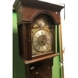 A late 18th Century oak cased long case clock,