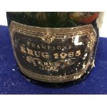 One bottle Krug Champagne 1985