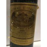 One bottle Chateau Batailley Grand Cru Classé 1990,