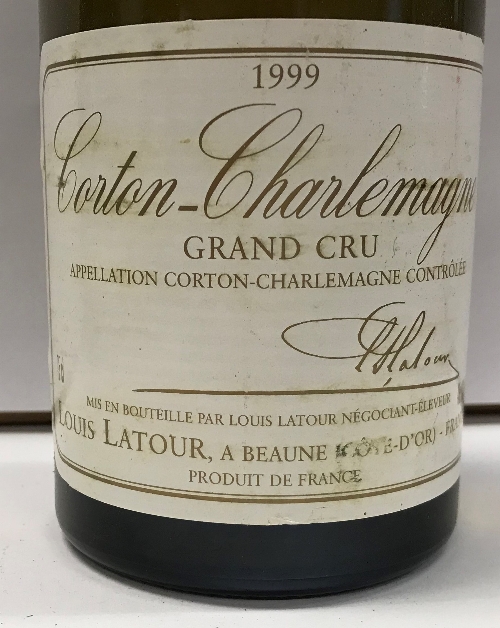 Nine bottles Corton Charlemagne Grand Cru,