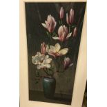 AFTER TRETCHIKOFF "Magnolia in vase", coloured print, unframed,