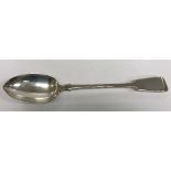 A Victorian silver "Fiddle" pattern serving spoon (by George W Adams for Chawner & Co.