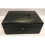 An Asprey leather-covered jewellery box, 30.