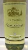 Six bottles Dacastello Cà Orsega Chardonnay NV