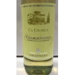 Six bottles Dacastello Cà Orsega Chardonnay NV