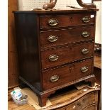 A 19th Century mahogany chest,