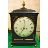 A 19th Century mantel clock by Brockbanks of London,