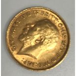 A George V gold half sovereign, 1912,