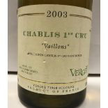 Seven bottles Chablis 1er Cru "Vaillons" Verget 2003