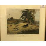AFTER HENRY ALKEN "Partridge shooting", a set of four coloured engravings,