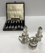 A modern silver pepper mill (by John Bull Limited of London 2000),