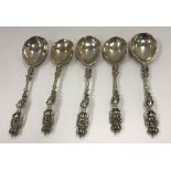 A set of three 19th Century cast white m