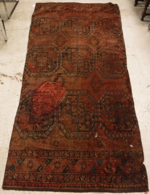 Two Turkamen carpet fragments, 276 cm x - Image 7 of 11