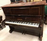 An early 20th Century rosewood cased upr