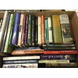 Two boxes of various books, mainly on th