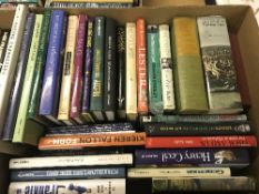 Two boxes of various books, mainly on th