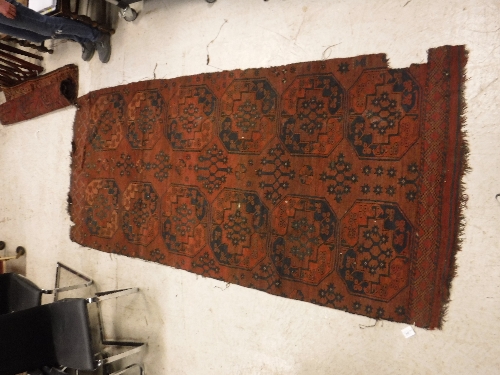 Two Turkamen carpet fragments, 276 cm x - Image 6 of 11