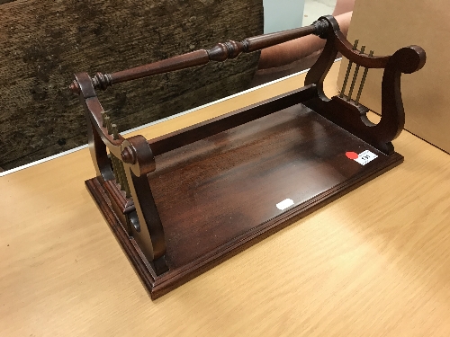 Two modern mahogany book troughs, - Image 2 of 20