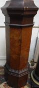 A 19th Century painted wooden column wit