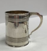 A Victorian silver Christening mug of ta