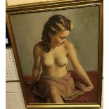 JANOS SZÖLLÖSY (b. 1884) "Topless model