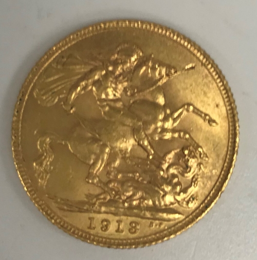 A George V gold sovereign, 1913, 8 g - Image 3 of 4