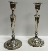 A near-matching pair of candlesticks in