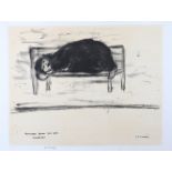 ARR BY AND AFTER LAURENCE STEPHEN LOWRY RBA RA (1887-1976) Bloomsbury Square lithograph, signed