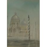 ARR BRIAN SHIELDS 'BRAAQ' (1951-1997), Venice, pastel, signed B A Shields and dated (19)74, 25cm x