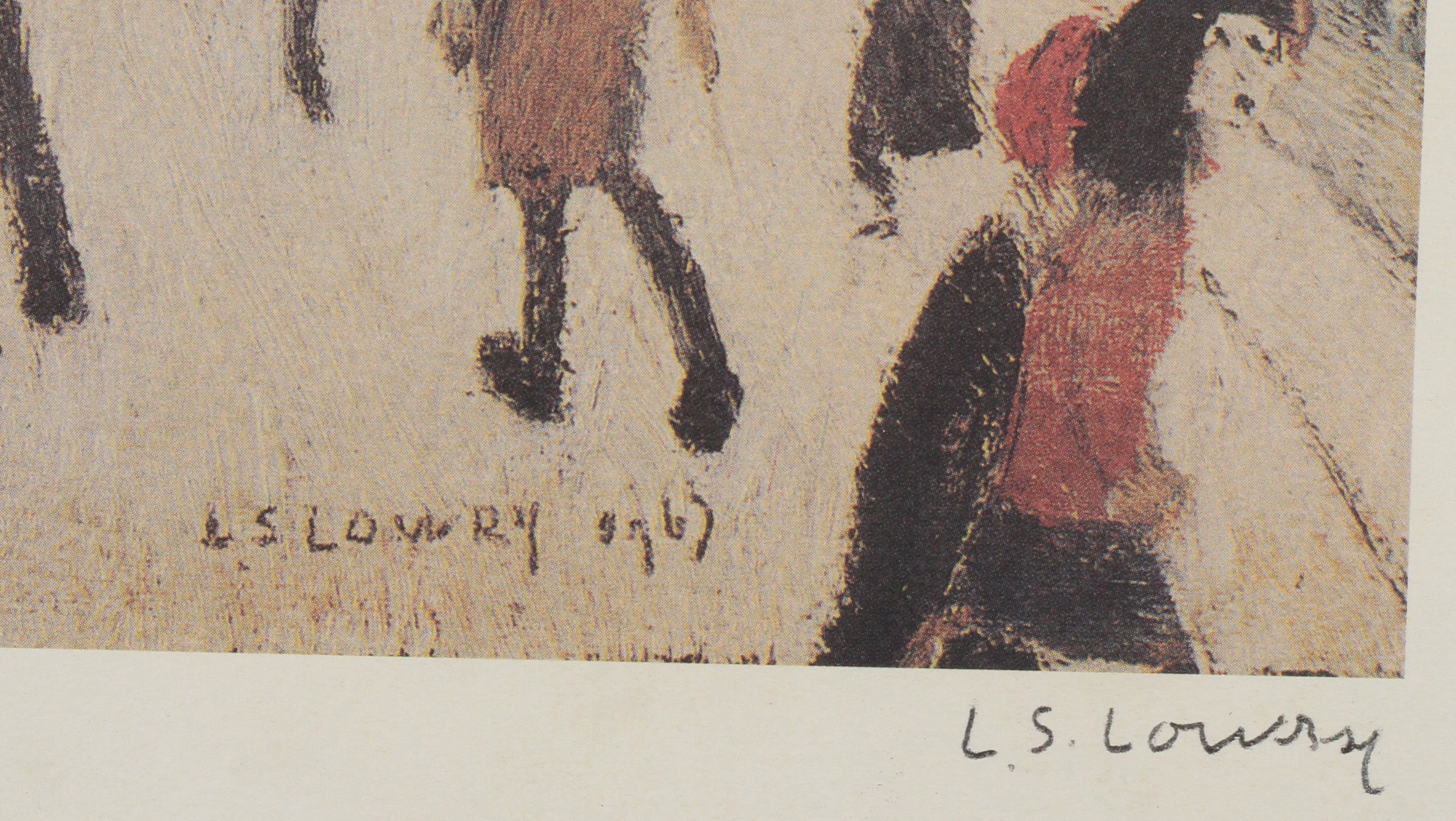 ARR BY AND AFTER LAURENCE STEPHEN LOWRY RBA RA (1887-1976) ' Mrs Swindell's Picture' Off-set - Image 3 of 4